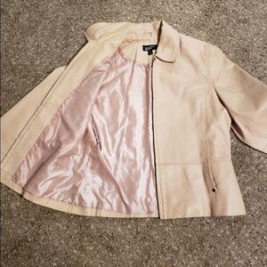 Blush Leather Jacket